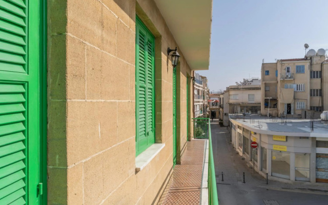 City center studio with terrace view