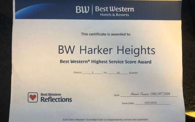 Best Western Harker Heights - Killeen - Fort Hood TX