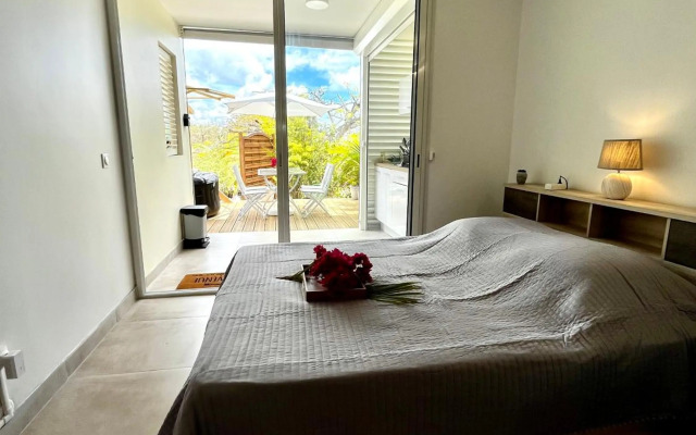 NOUVEAU studio chaleureux avec jacuzzi privé & piscine