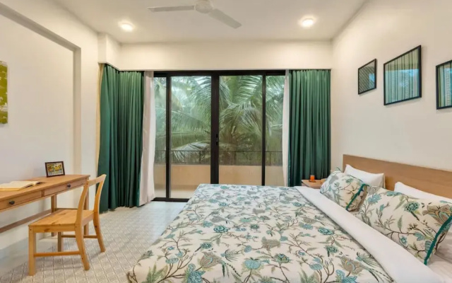 Sol Banyan by Hireavilla - 1BR w Pool in Candolim