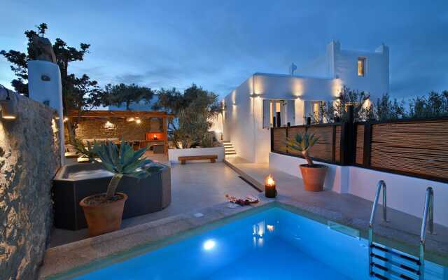 Villa Mykonos Heaven - Sea View & Outdoor Hot Tub