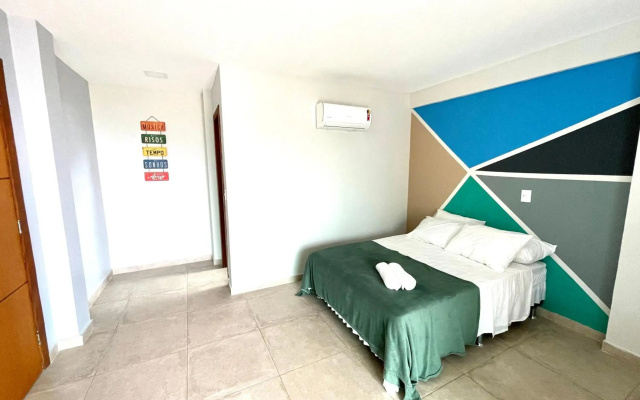 APARTAMENTO BEIRA MAR PRAIA GRANDE ATÉ 7 pessoas