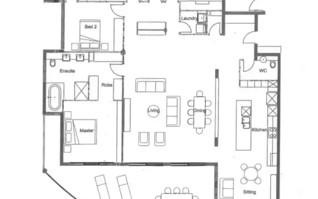 Zenlux 4BR Waterfront Penthouse Pad 270 Panoroma