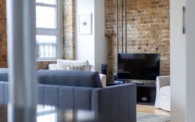Stylish with beautiful brick walls