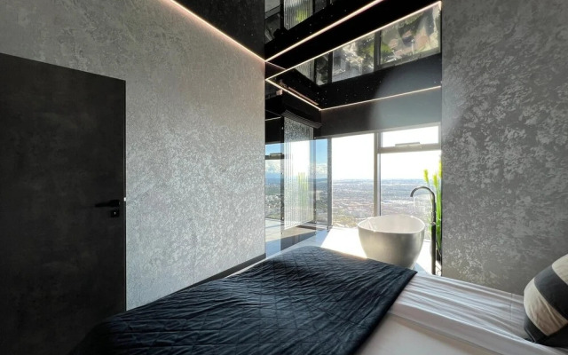 Apartments in Sky Tower with Bathtub near the window