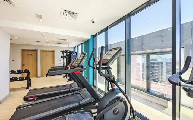 Condo With Burj Khalifa View In City