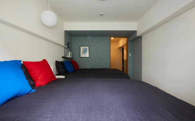Designer's Apartment 2 bedrooms Shin-OKubo 3minutes walk 緑 – Guest Rooms – Tokyo