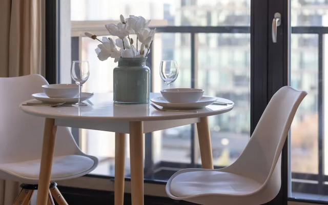Bright Blue Apartment by Renters