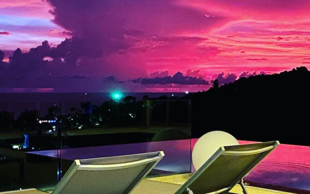 "panoramic Seaview 650sqm 4br Pool Villa 2 min Drive to Naithon Beach"