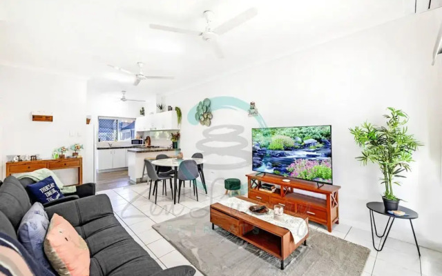 Zen Hideaway Cozy 2BR Haven Office Dual Patio