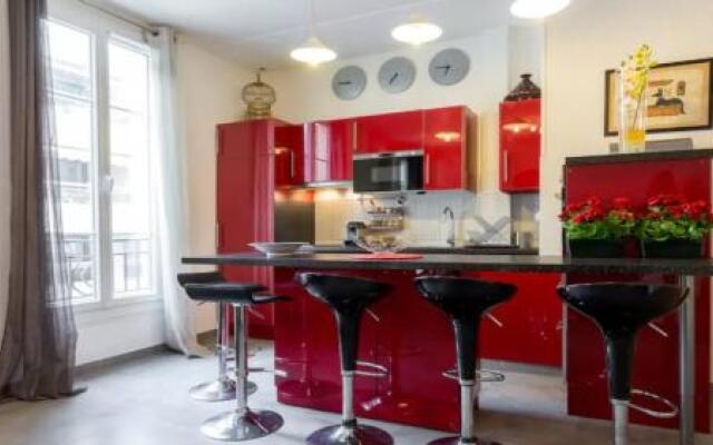 Stylish White and Red Apartments