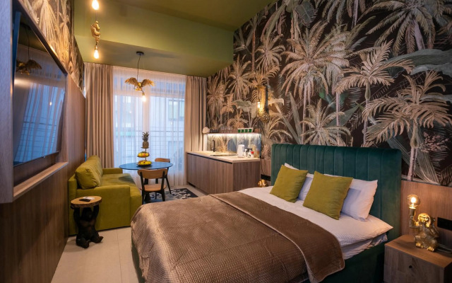 Twin studio apartments in the center near Most City