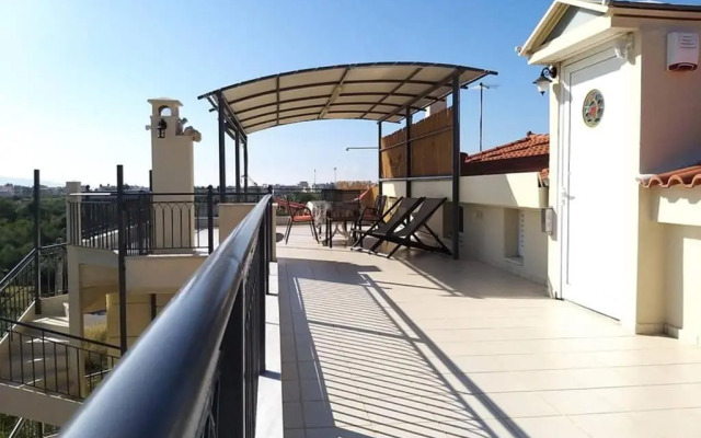 New independent loft, 360⁰ view, 5' beach/center