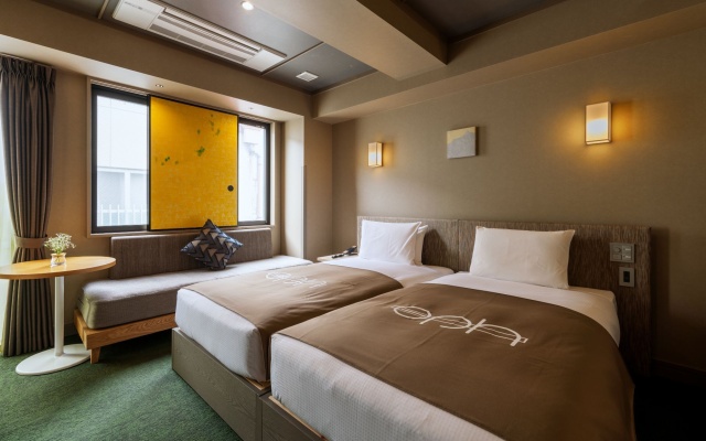 Hollywood with Hinoki Wood Bath Twin room (트윈 침대 2개) 사진 2