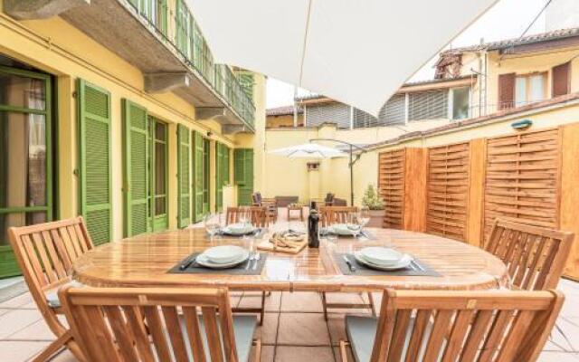 Il terrazzo e l'appartamento diVino