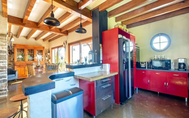 Stone House With Pool and Garden