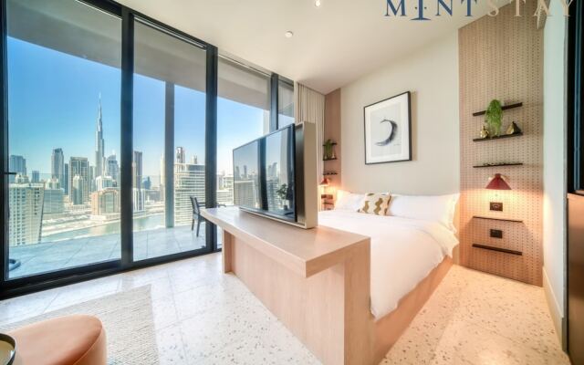 Cozy Studio w Burj Khalifa Balcony Retreat