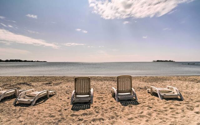 Beachfront Connecticut Retreat w/ Grill & Views!