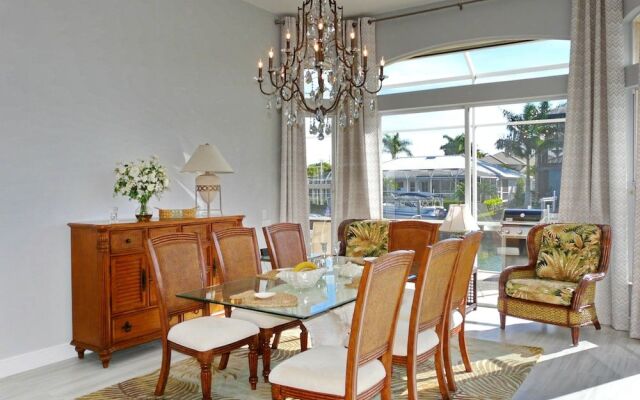 Stylish Waterfront Home With Pool and Private Dock