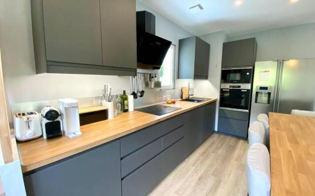 T4 climatisé, avec jardin et parking - au calme