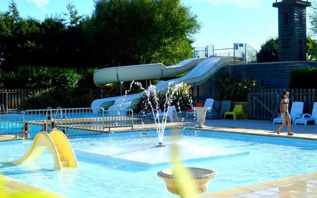 Luxury Mobile Home With Wooden Terrace in Beautiful Normandy