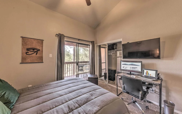 Forested Ruidoso Condo w/ Deck & Fireplace!