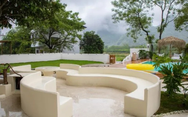 Orange white Vacation Homestay