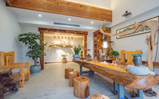 Floral Hotel·Nanshan bamboo sea deep stream source root art people Hotel – Lobby – Changzhou