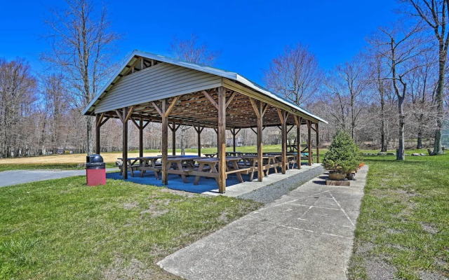 Community Perks: Family Poconos Home w/ Deck!