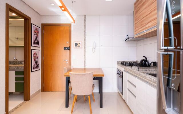 Flat acolhedor no Setor Bueno - TH0903