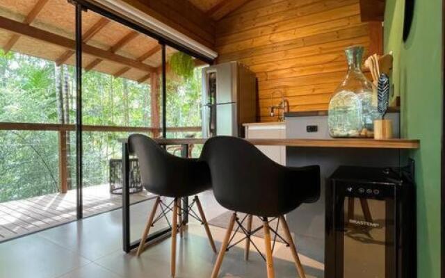 Cabana equipada em meio à natureza em Pomerode