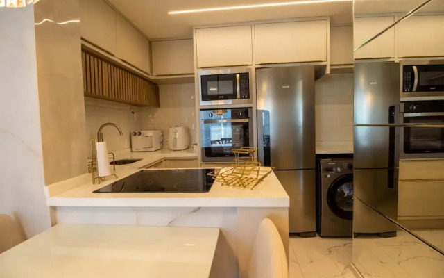 Apto Confort vel com Wi-fi e Churrasqueira