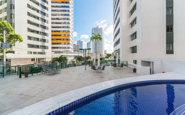 Excelente flat em Setúbal, Boa Viagem 1Q 3 pessoas. Conforto e ótima localização PM805
