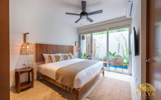 NHOA 108B Lux 1BR Condo Plunge Pool in Aldea Zama