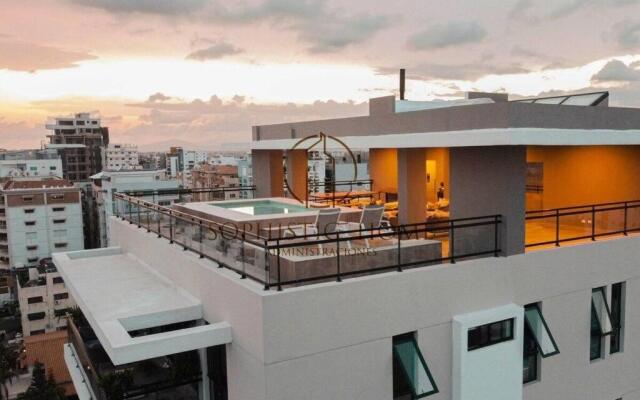 1BR in District Apt @Downtown W/ Pool+Gym+Terrace