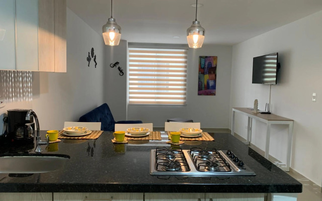 Precioso apartamento con piscina.