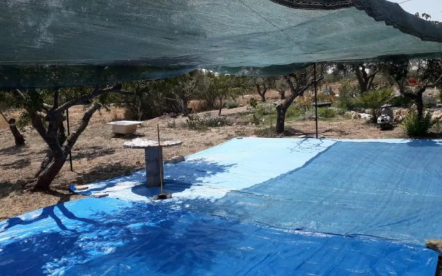 Aree tende presso la casa in campagna di Ottavia