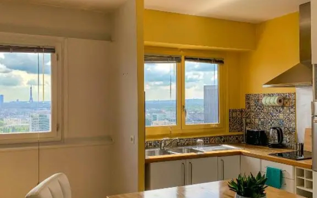 Vue panoramique sur Paris : Sublime appartement au centre de Courbevoie - Apartment in 库尔布瓦 - Photo 3