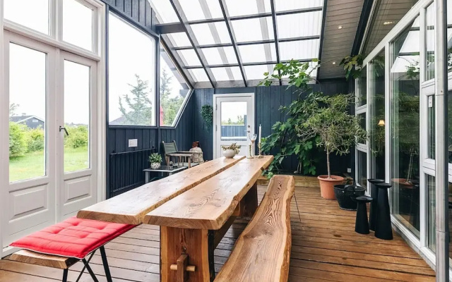 Vintage Holiday Home in Brovst with Hot Tub
