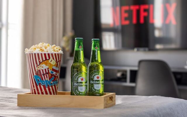 Estúdio Moderno com AC e Rooftop