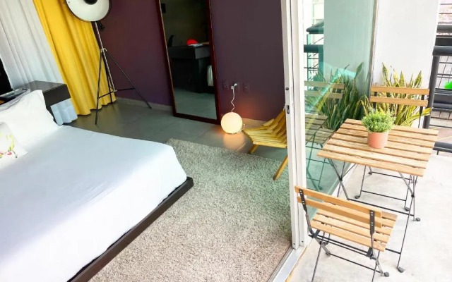 Trendy Suite With Terrace in Polanco
