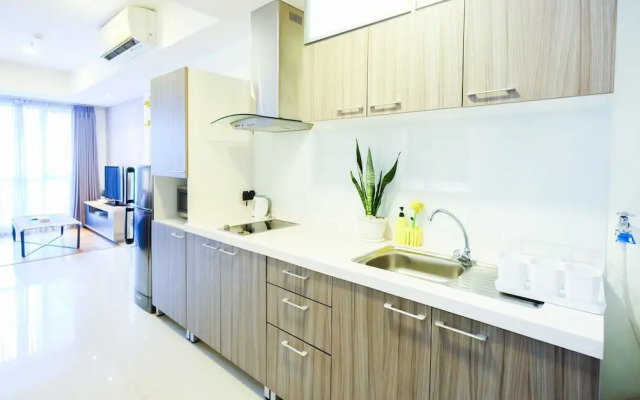 1BR Apartment with Big Sofa Bed at Casa Grande Residence