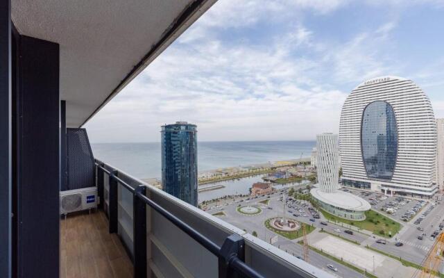1BR Apartment With Sea View And balcony In Batumi