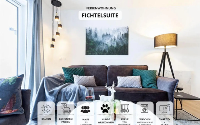Ferienwohnung Fichtelsuite (2-6 Pers) nahe Ochsenkopf Süd (800m)