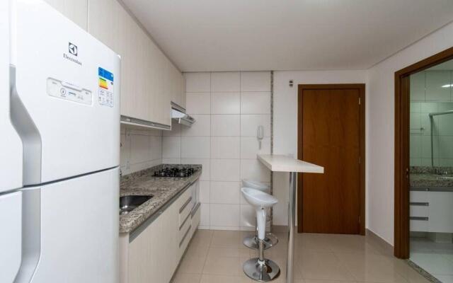 Flat mobiliado no Edifício The Expression - Setor Bueno - TH505