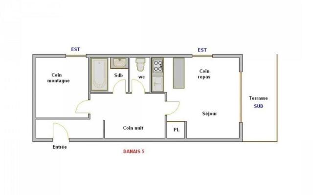 Appartement La Clusaz, 2 pièces, 5 personnes - FR-1-304-53