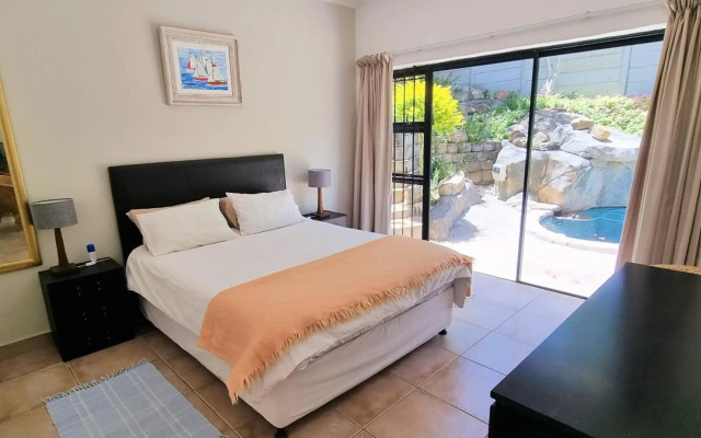 Guinea Fowl poolside apartment