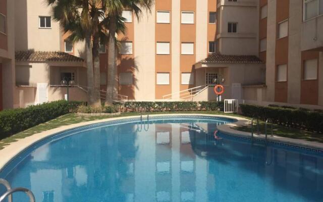 .Apartamento 1a linea de playa + piscina + parking DAIMUS