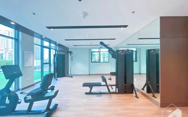 Cozy 1BR With Balcony & Views in Azizi Fawad