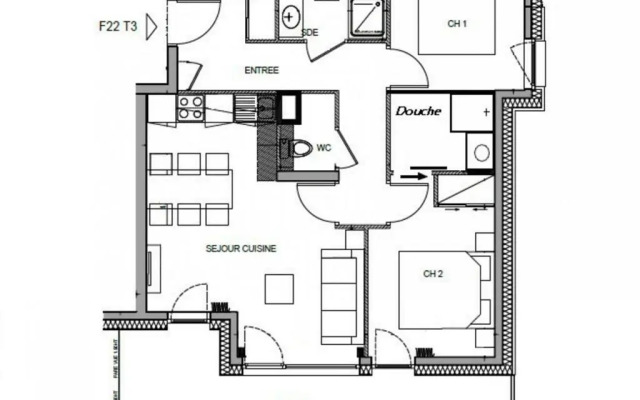 Appartement Hauteluce, 3 pièces, 6 personnes - FR-1-293-241